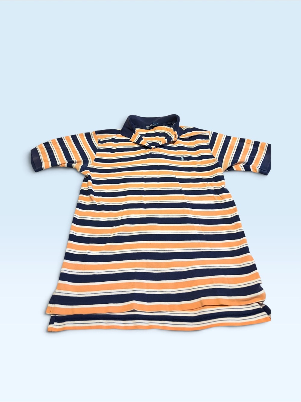 Vintage Polo Shirt blue/yellow Sz L